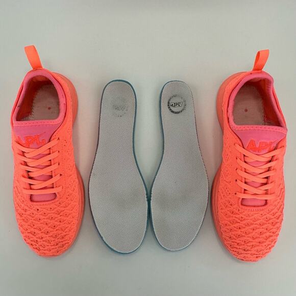 APL Techloom Phantom Women's Running Shoes Sz 8.5 Orange Slip-On Active Sneakers - Picture 9 of 15